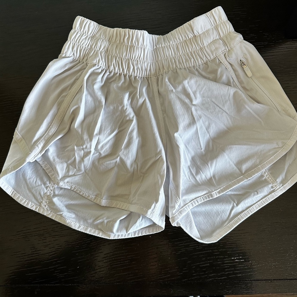 Lululemon White Track Shorts in Size 2, Never Worn
